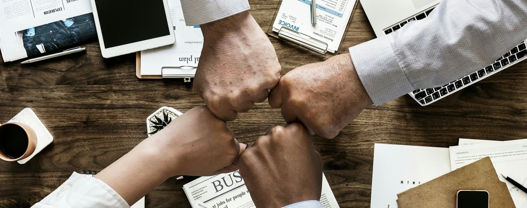Hands in a circle